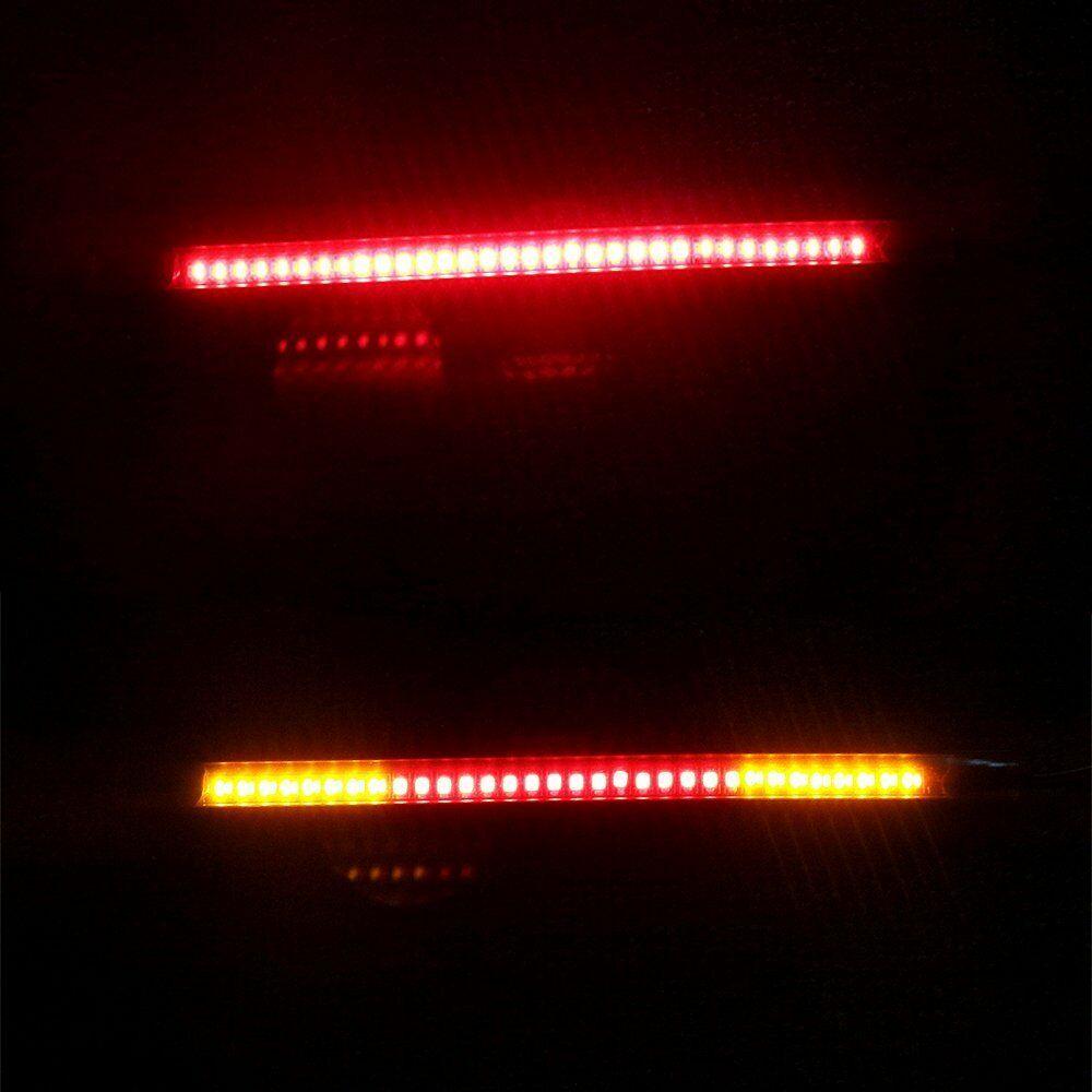 48 LED RED Motorcycle Integrated Tail Brake Stop Turn Signal Light Lamp Strip