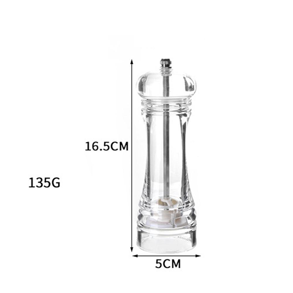 1 шт. акриловая прозрачная мельница для перца, ручная мельница для специй, морской соли