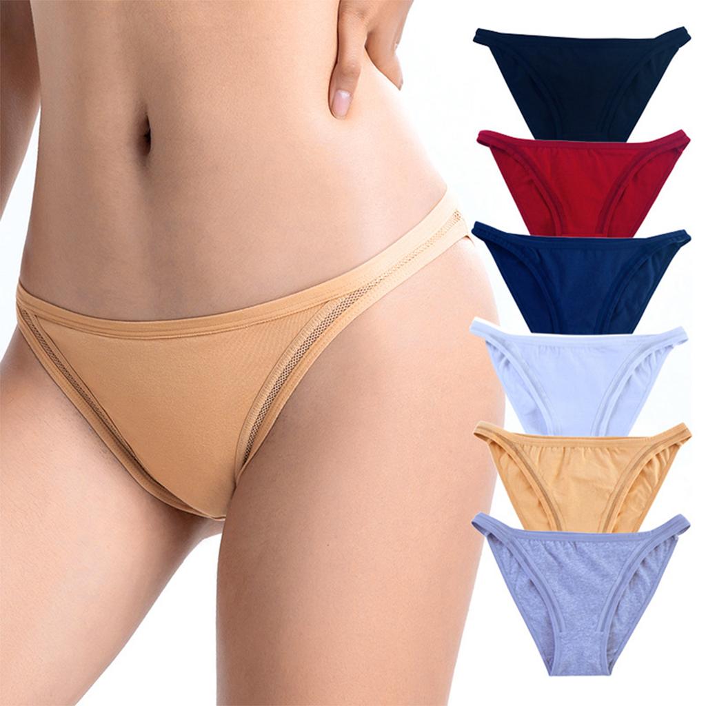 Women's Solid Color Fashionable Casual Sexy Cotton Breathable Underwear