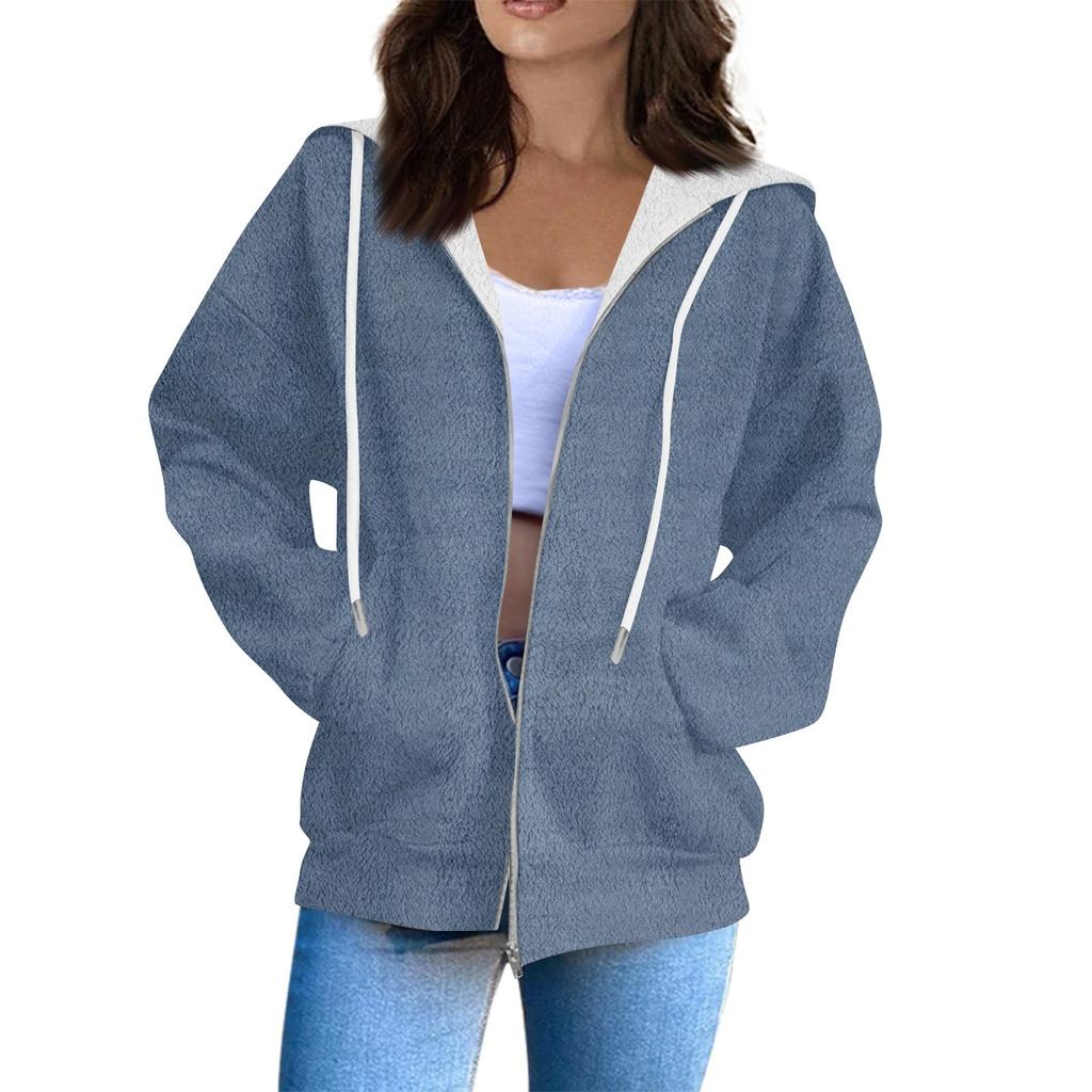 Women's Sweatshirt Sports Flannel Sweatshirt Long Sleeve Top Casual Hoodies Sweatshirt