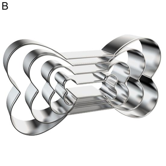 4Pcs/Set Biscuit Resistant Mold Heat Non-stick DIY Dog Bones/Claws Cookie Mold Kitchen Utensils