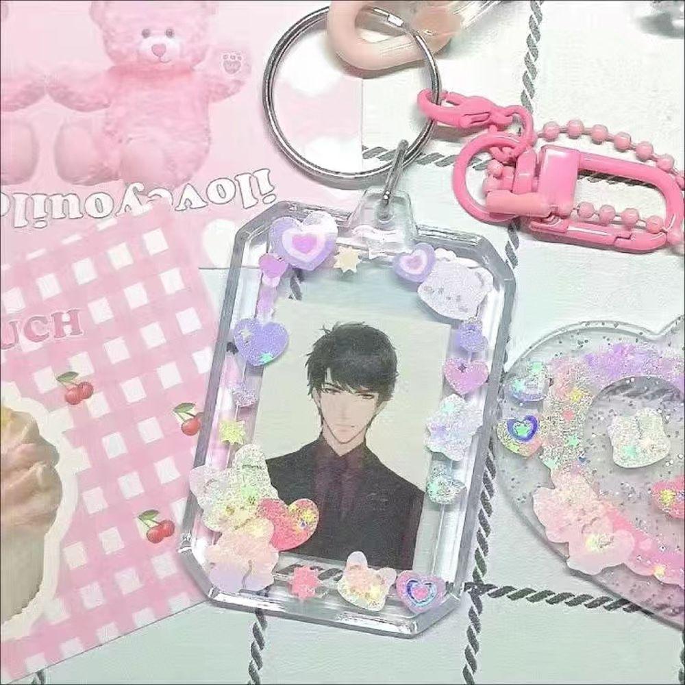 Защитная пленка для фотоальбома, рукава для фото идола, держатель для удостоверения личности, подвеска, рукава для карт, держатель для фотокарт, брелок