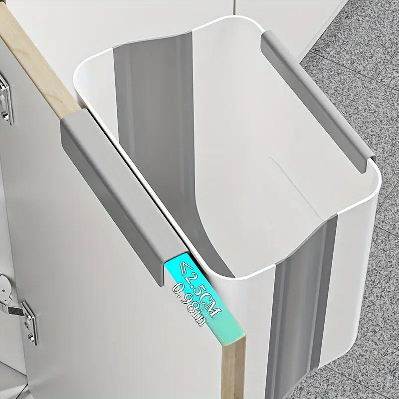 Складной настенный кухонный мусорный бак, экономящий место на дверце шкафа, мусорное ведро емкостью 10 л, без изгиба