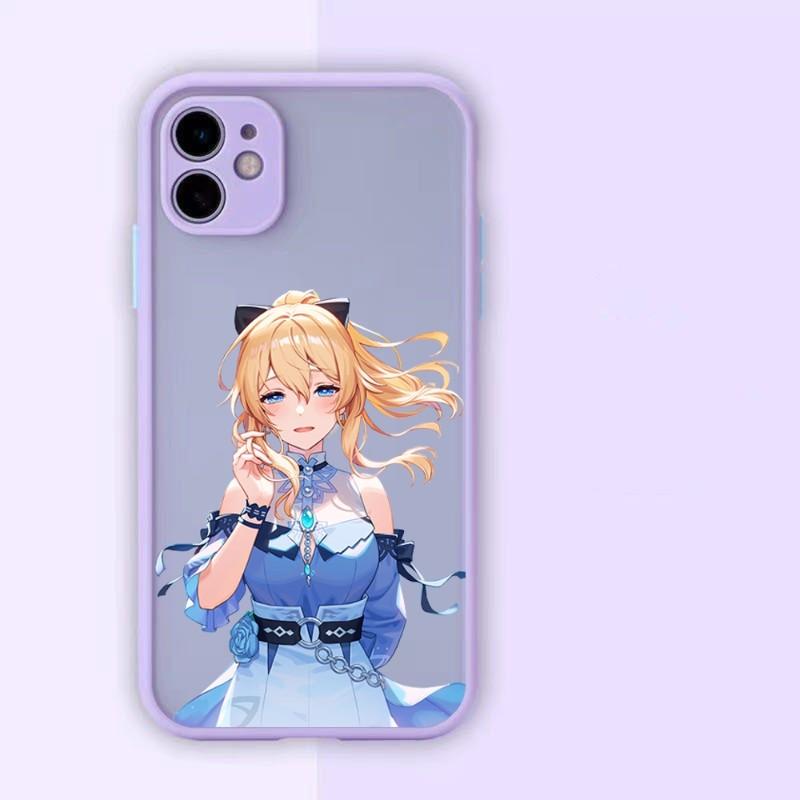 Чехол для телефона Cute Girl Jean Genshin для iPhone 14 13 12 11 Mini Pro Max XS X Max XR 8 7 Plus SE 2022, цветной чехол для телефона