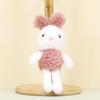 Adorable Plush Rabbit Keychain Stuffed Animal Cute Green Bunny Toy 14cm Soft