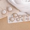 50PCS Shiny Pearl Buttons Vintage Sewing Button DIY Clothing Button  Clothing Sewing