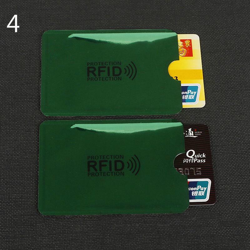 5 шт., RFID-блокирующий рукав, защита для кредитных карт, держатель для визитных карточек, чехол с защитой от кражи NFC, кисточка