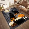 Sugar Skull Pumpkin Art Floor Mats for Living Room, Bedroom and Room Decoration Are Suitable for Gifts.