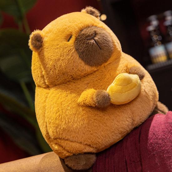 Capybara Plush Doll Pillow Soft Kawaii Stuffed Animal Toy for Kids Adults Capybara Hugging Capybara Cuddly Rodents Doll Gift for Birthdays Valentines