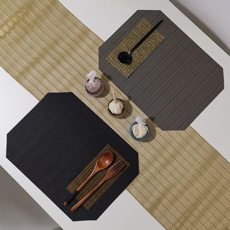 Placemat size creative household goods American pvc western food mat sample hotel thermal insulation mat