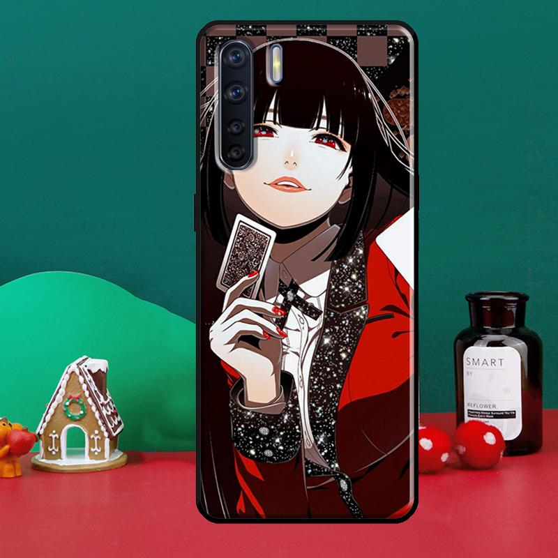 Чехол для телефона Jabami Yumeko Kakegurui с аниме для OPPO A15 A83 A91 A93 A1K A3S A5S A52 A72 A54 A74 A94 A31 A5 A9 A53S 2020
