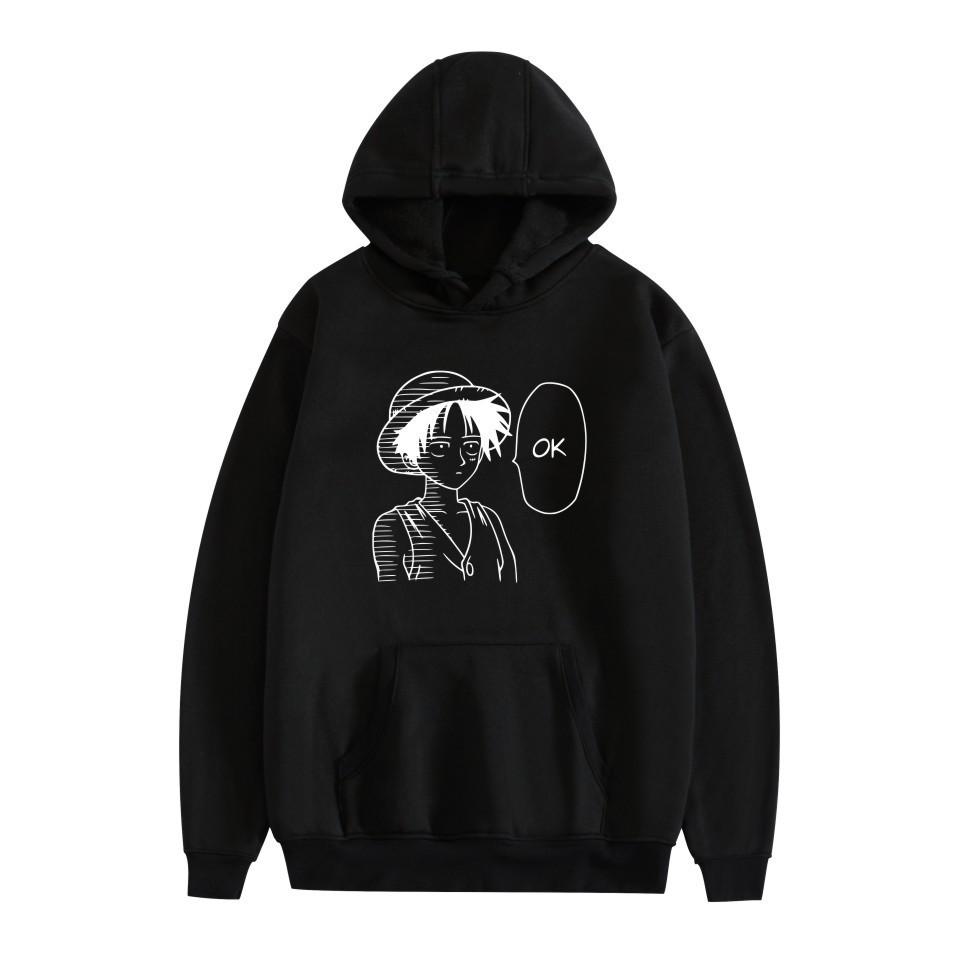 Anime peripheral printing casual hooded sweater couple