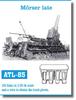 Friul Model Metal Movable Track Series Morser Karl Late Model Пластиковые детали для моделей 1/35 ATL-085