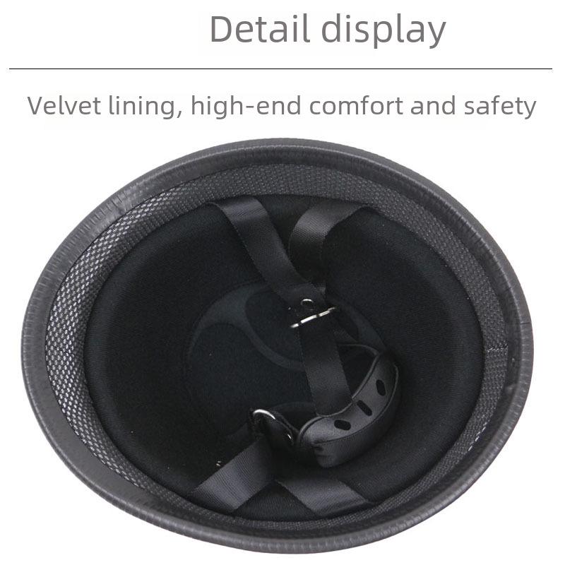 Ретро немецкий стальной полушлем с очками для езды на мотоцикле