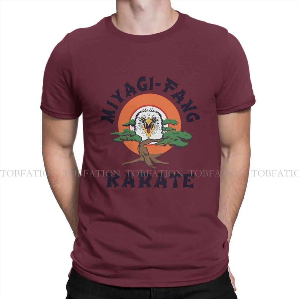 Мужская футболка Eagle MIYAGI FANG KARATE Индивидуальность Футболка 100% Хлопок Графические толстовки Новый тренд