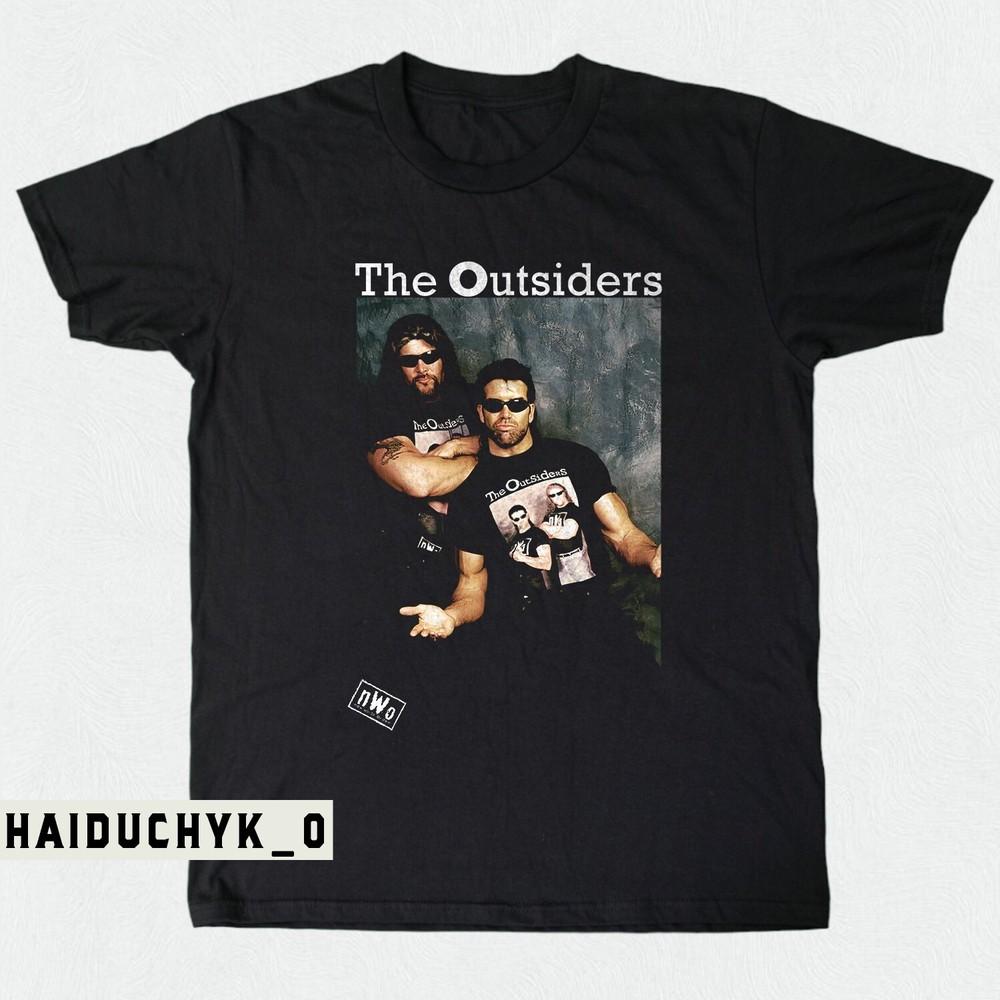The Outsiders Nwo Wrestling T ShirtThe Outsiders Unisex Black T-shirt Size S-5XL Unisex T-Shirt