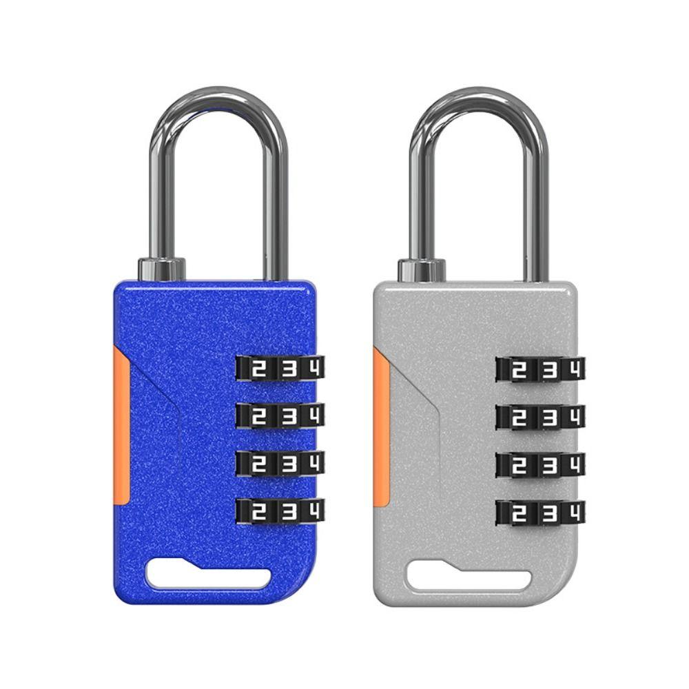 Padlock 4 Digit Password Lock Zinc Alloy Security Coded Lock Durable Backpack Zipper Lock Travel