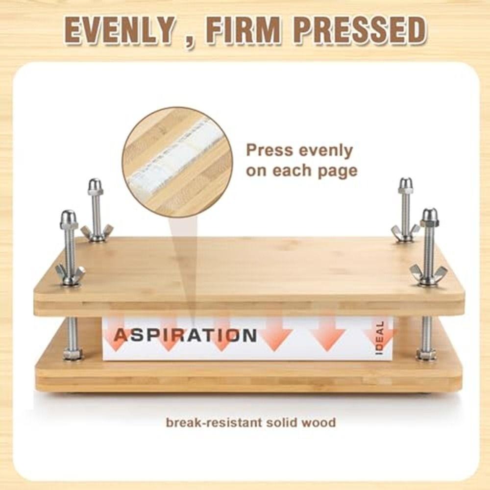 Can Used A4 Paper Wood Book Press Pad Receipt Book Press Binding Machine DIY Book Press Pad  Home