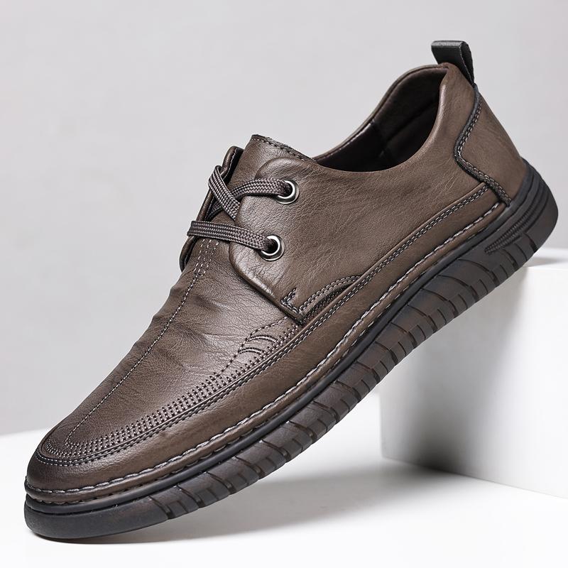 Мужская обувь из натуральной кожи, роскошные повседневные деловые мокасины, кроссовки для мужчин, тенденции 2024 года, удобная обувь для общественного отдыха
