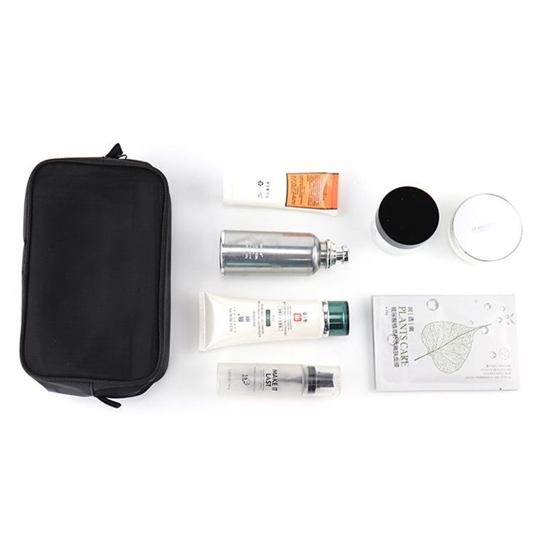 Transparent Mesh Cosmetic Travel Bag - Portable Storage for Women's Essentials