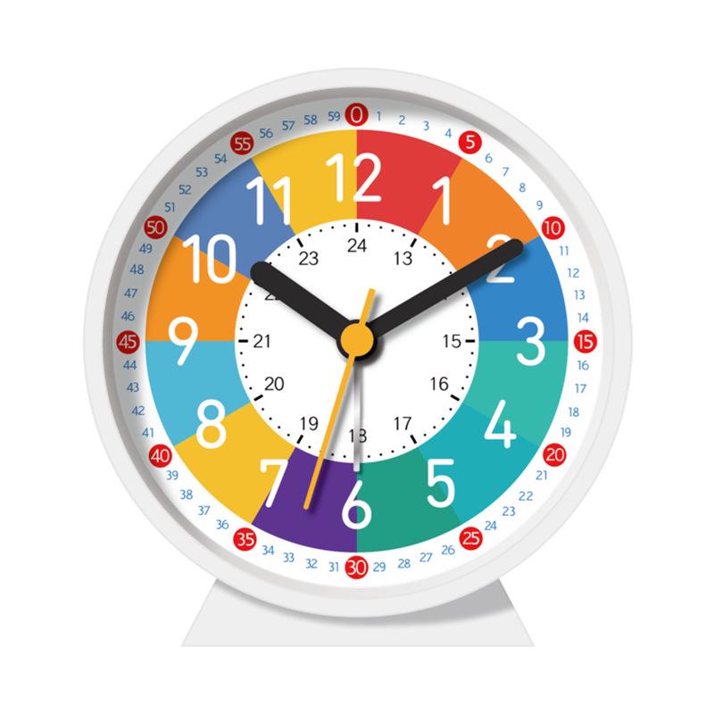 Бесшумный детский будильник с ночником - Мультяшный дизайн для спален и общежитий