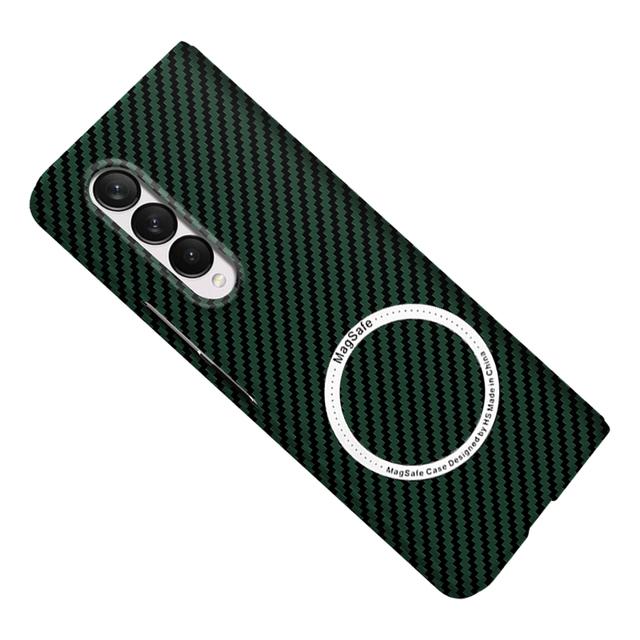 Дизайн из углеродного волокна для Samsung Galaxy Z Fold 2 Fold3 Fold 4, магнитный жесткий чехол Magsafe