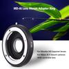 MD AI Lens Mount Adapter Ring with Corrective Lens for Minolta MD MC Mount Lens to Fit for Nikon AI F Mount Camera for