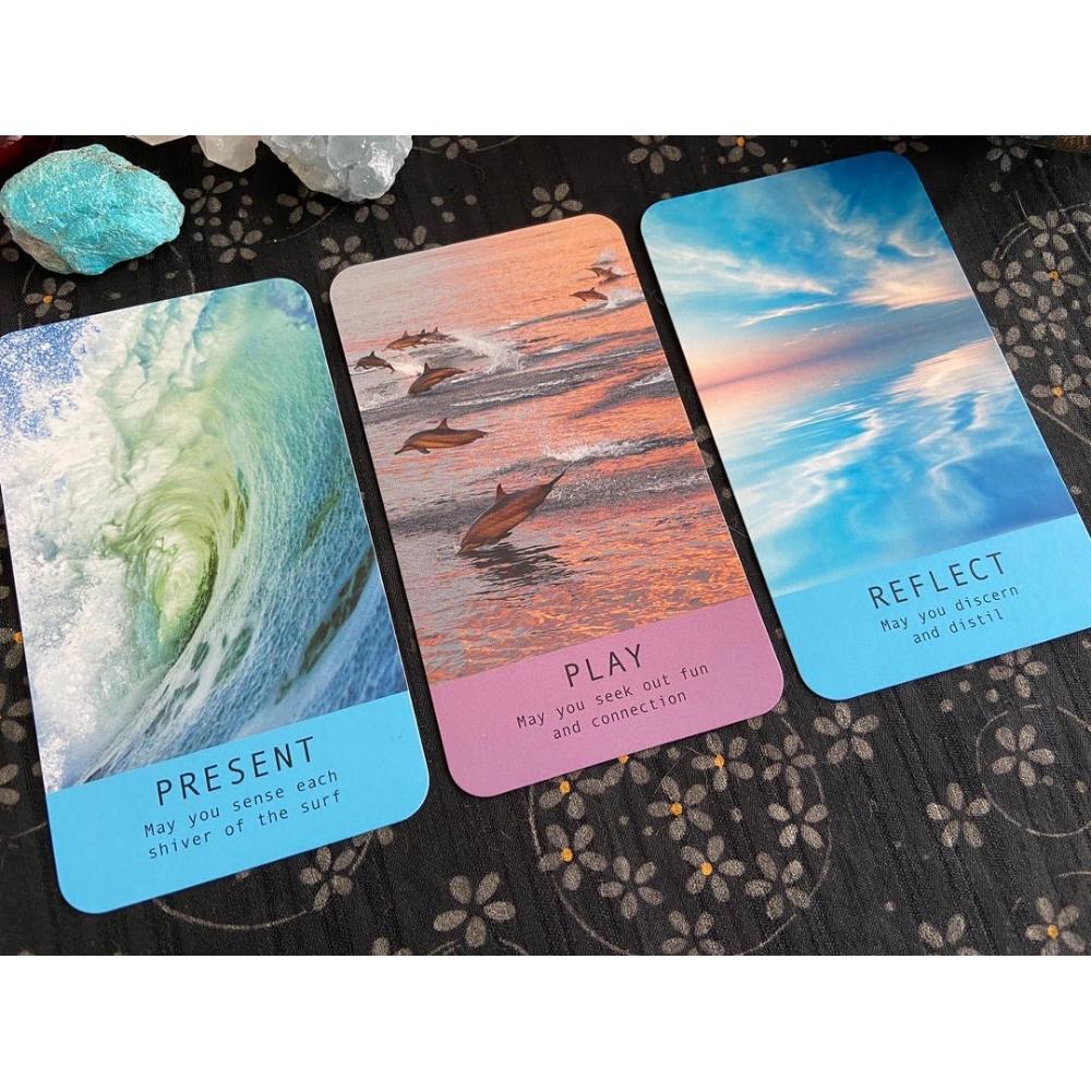 10.3*6cm Sea Soul Journeys Oracle Cards: Connect with The Healing Power of The Ocean 48 Pcs Cards
