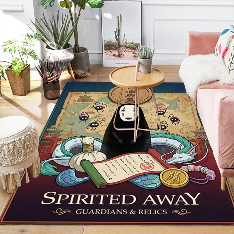 Spirited AwayA Cozy Soft Non-slip Washable Area Rug Floor Mat Home Living Room Bedroom THW