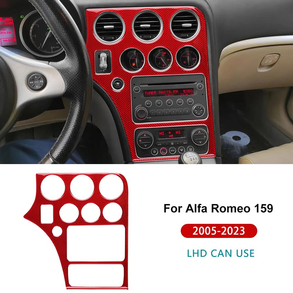 Наклейка из настоящего мягкого углеродного волокна для Alfa Romeo 159 2005-2018 2019 2020 2025 2025 2025 LHD RHD Отделка рамки панели центральной консоли автомобиля
