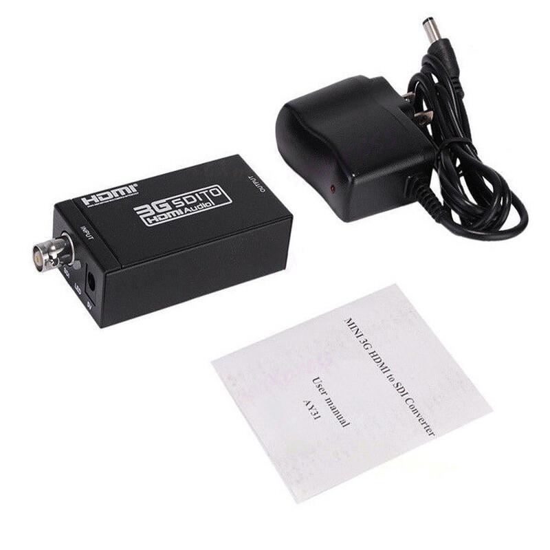 HDMI Extender Over SDI RG6 Coax Cable HD 1080P 60Hz Video Audio Sender Receiver