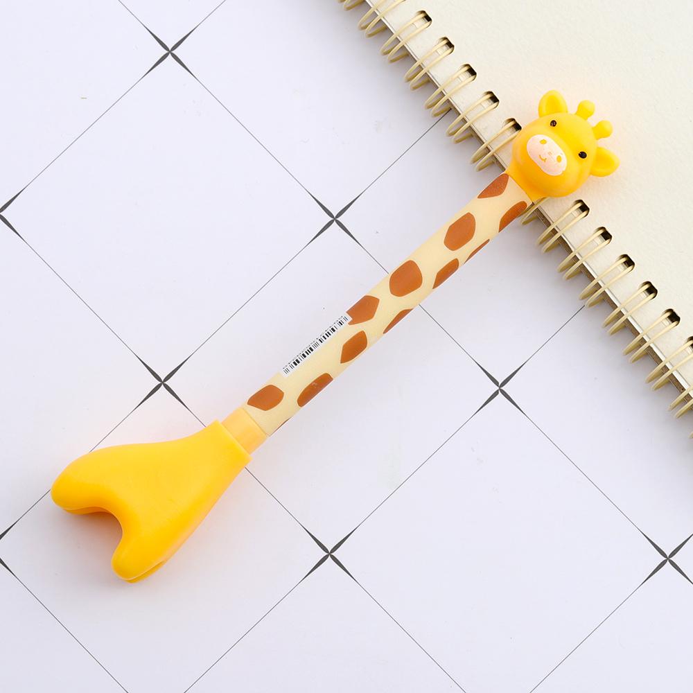 1 шт. кавайная милая мультяшная гелевая ручка с жирафом канцелярские принадлежности для школы и офиса для детей творческие милые симпатичные