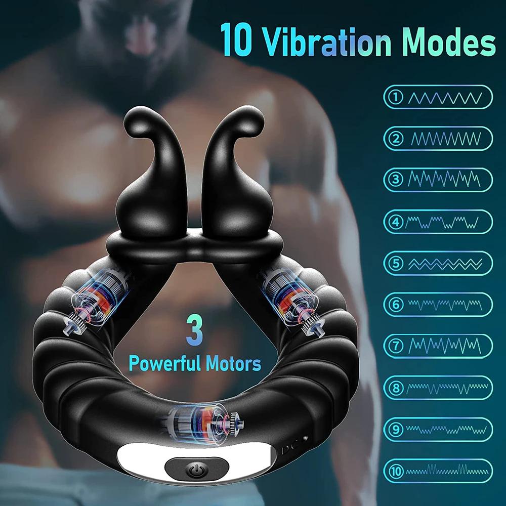 Vibrator Cockring Penis Cock Ring Sexy Toys For Men Erection Sex Toys for Men Couple Rings Remote Control Sex Toys For Adults 18