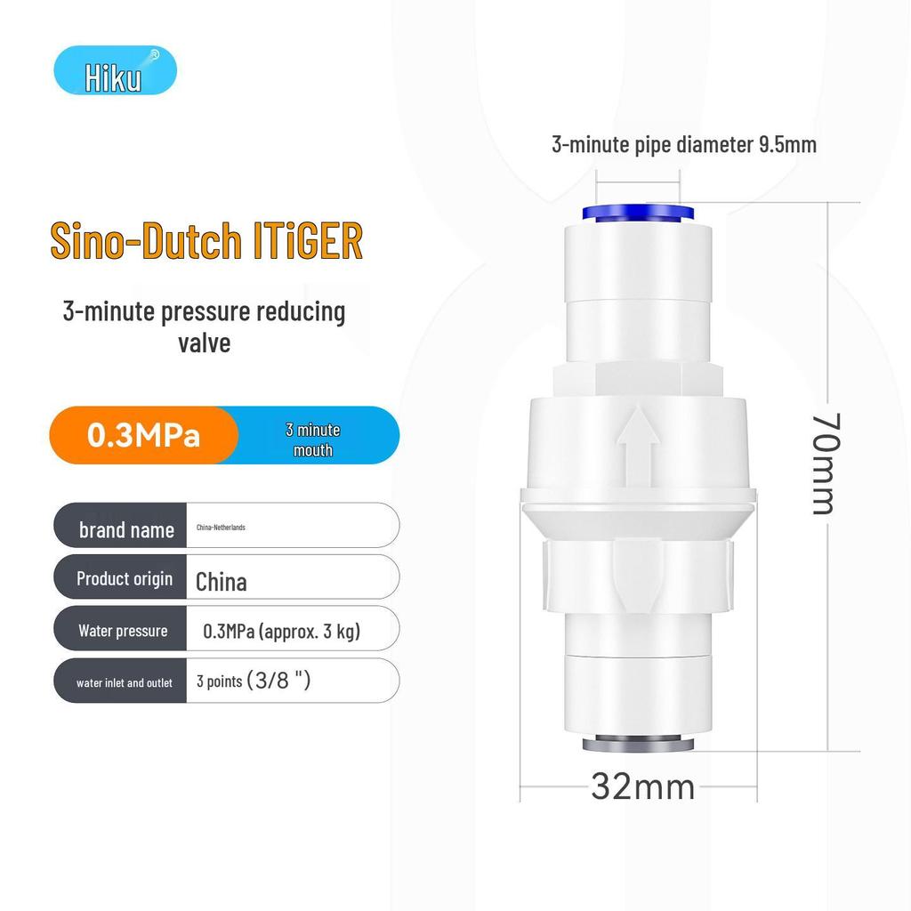 Universal Water Pressure Reducing Valve for Sweeping Robots & Water Purifiers