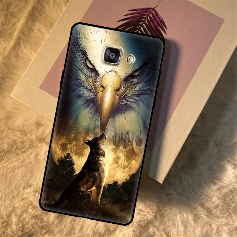 Чехол с животными Лев Волк Тигр Орел для Samsung Galaxy J3 J5 J7 2017 J1 A3 A5 2016 A7 A9 J4 J6 A6 A8 Plus J8 2018