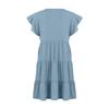 Summer Beach Dress For Women Casual Round Neck Tunic Ruffle Short Sleeve A-Line Tiered Babydoll Dress Flowy  Dress