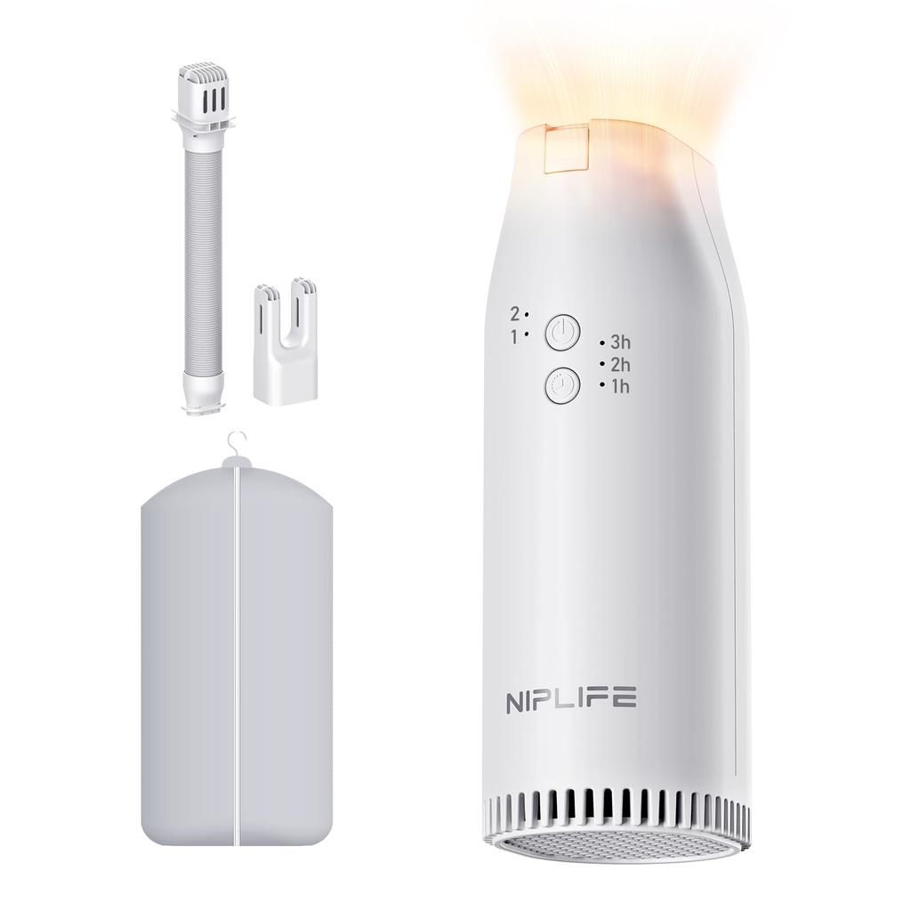 NIPLIFE Futon Small Shoe Clothes Futon Dust Mite Moisture Pollen Warm Air Function Edry Dryer, 3-in-1 Dryer, Dryer, Dryer, Prevention, Prevention,