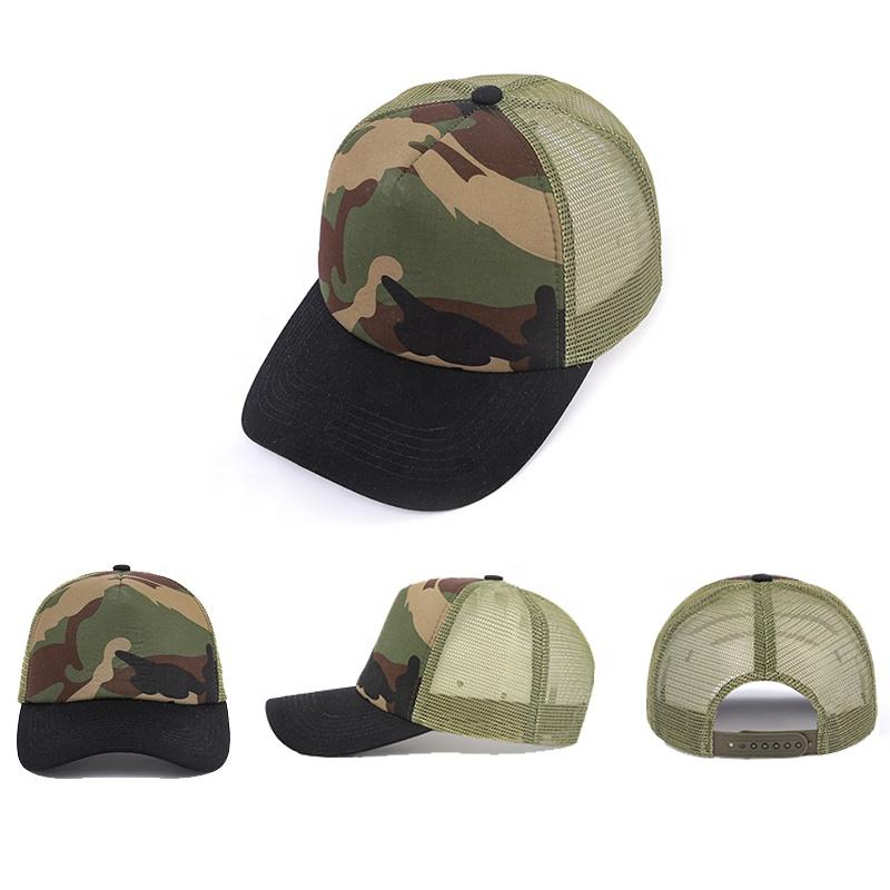 New Custom 5 Panel Trucker Hat Two Tone Cotton Foam Mesh Baseball Cap Casquette Homme Gorra Snapback Cotton Unisex Trucker Hat