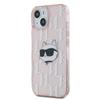 Karl Lagerfeld Чехол Iml Choupette Head & Monogram для iPhone 15 / 14 / 13 - розовый