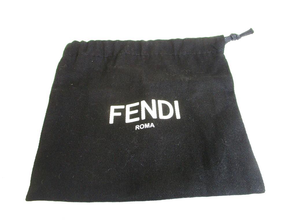 Authentic FENDI F IS FENDI FF Brown Leather Gold H/W Micro Trifold Wallet #b151 Seller refurbished