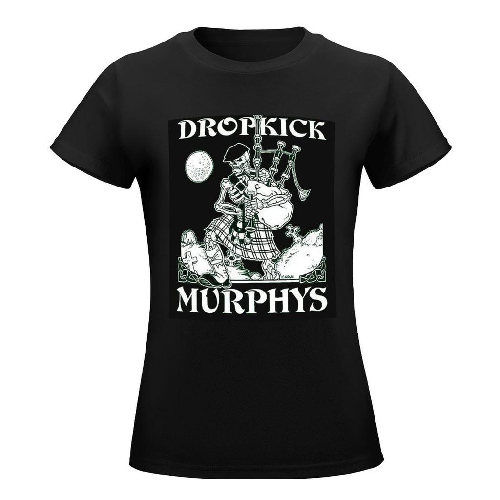 Rr11 Dropkick Murphys T-Shirt Summer Tops Short Sleeve Tee Aesthetic Clothes Blouse Cotton T Shirts Women