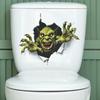 Halloween Green Monster Bathroom Toilet Toilet with Home Decor Decals