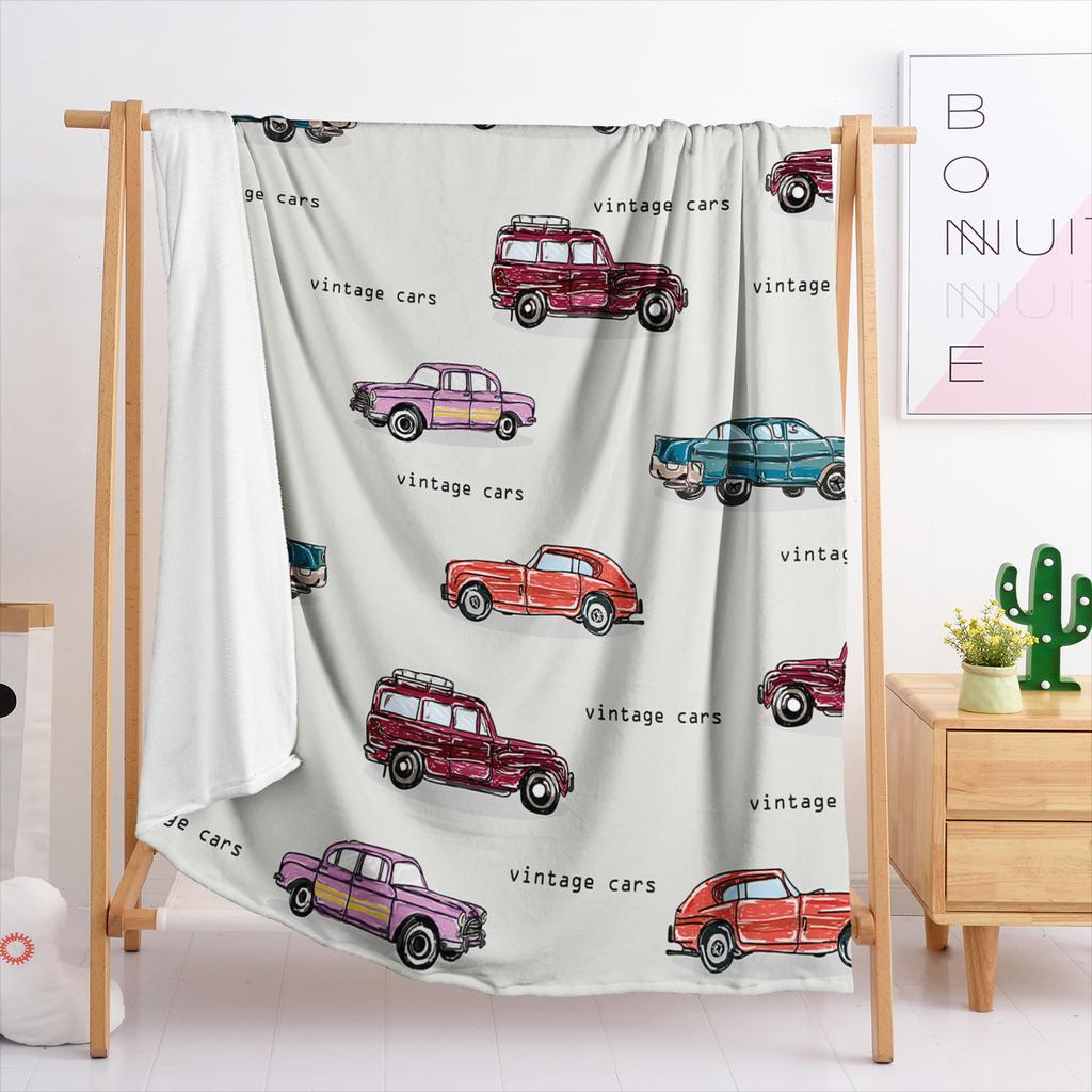 Одеяло Фланелевое Одеяло Иллюстрация Автомобиль 3D Цифровая Печать Одеяло Одеяло