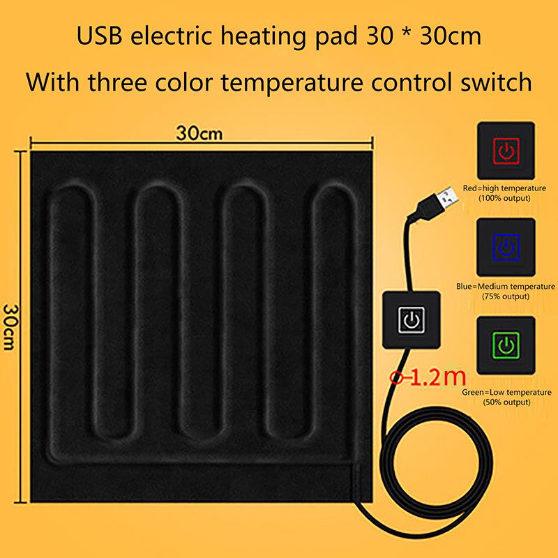 5V USB Нагреватель Углеродное волокно Электрическая греющая подкладка Жилет Мягкая подушка Зимний мужской жилет Одежда Нагревательные элементы Согреться