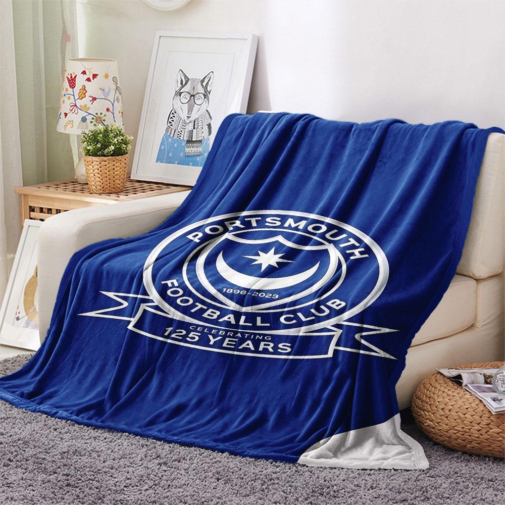 Portsmouth F.C Blanket, High quality Comfortable for All Seasons, Home Decor, Warmth and Comfort