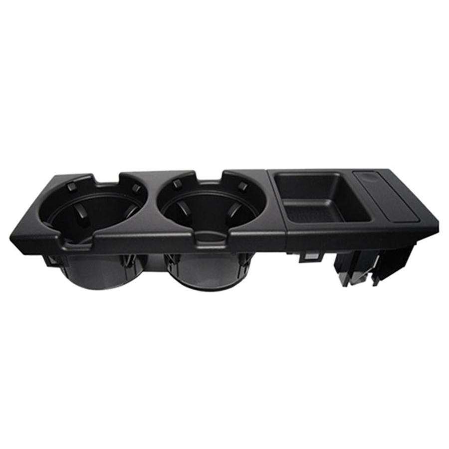 For BMW E46 Black Front Center Console Drink Cup Holder Storing Box 51168217953