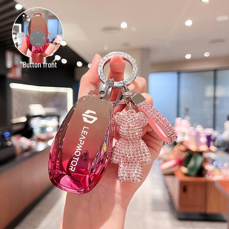 Чехол для ключа Leapmotor T03/S01 для мужчин и женщин - Защитный чехол для автомобильного пульта, модель 2021 года