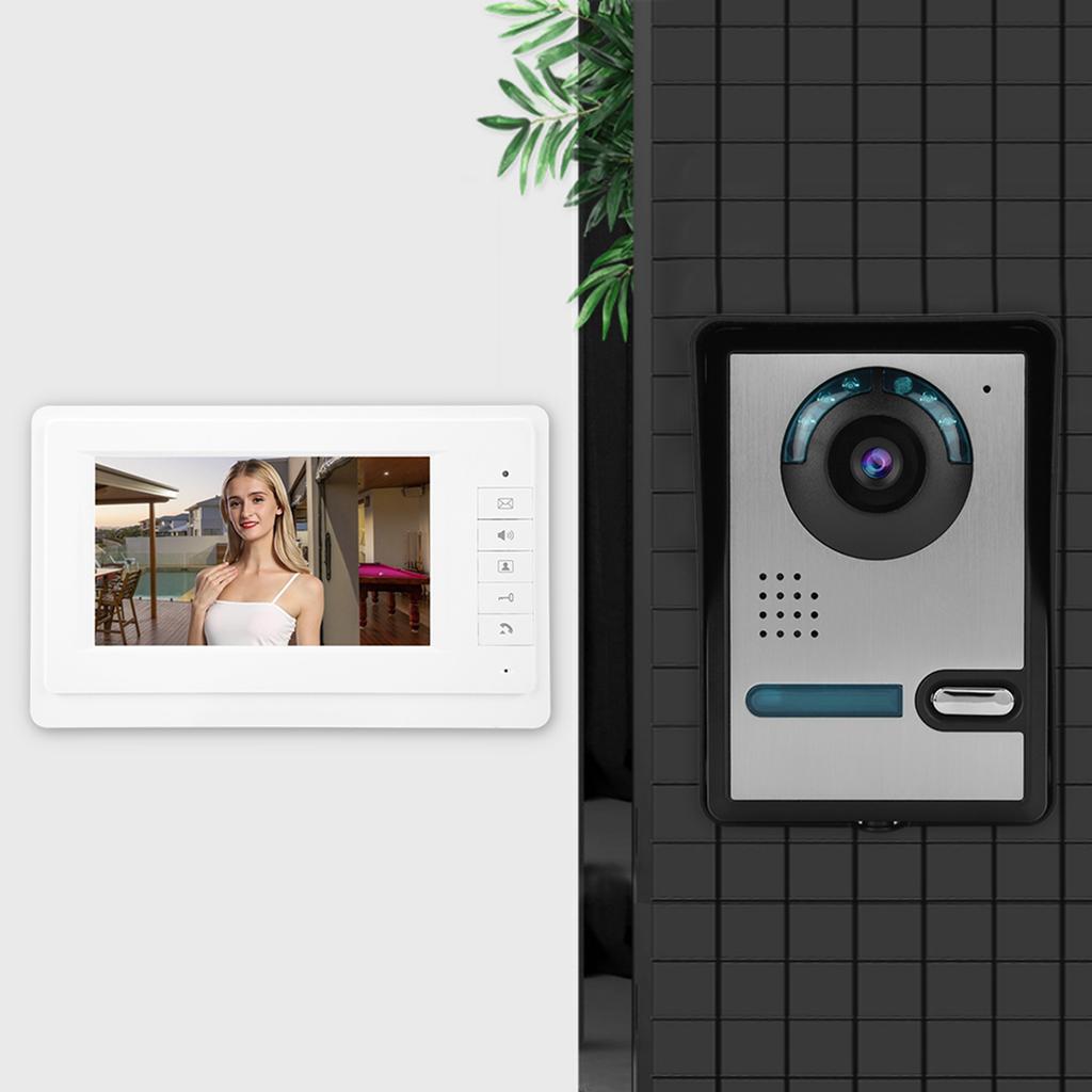 7-дюймовый ЖК-видеодомофон дверной звонок Интерком камера монитор система домашней безопасности