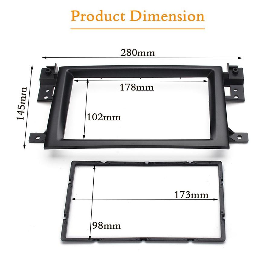 Car Stereo Fascia Panel Frame For Suzuki Grand Vitara Radio Dashboard Mount Kit