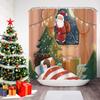 GAEChristmas Печатная Шторка для Ванной Душа Снеговик Санта-Клаус Водонепроницаемая Полиэстеровая Шторка Домашний Декор Окно Рождество